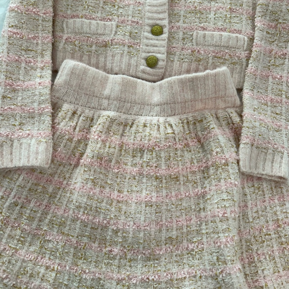 Pink and Gold Sweater Set - Picture 2 of 3